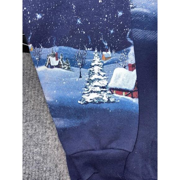 Vtg Artisans Sunschein XL Sweatshirt Guardian Angel AOP Wrap Print Grandma USA - Picture 2 of 14